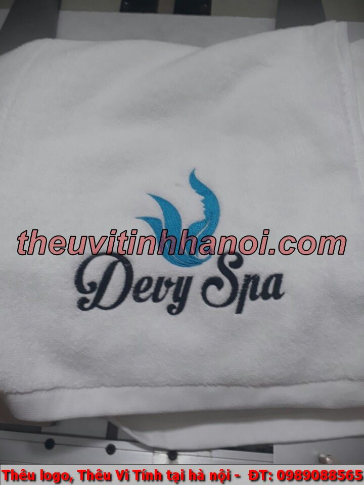 thêu logo devy spa