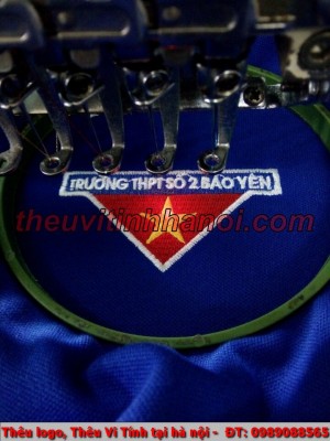 Thêu Logo Trường THPT Số 2 Bảo Yên